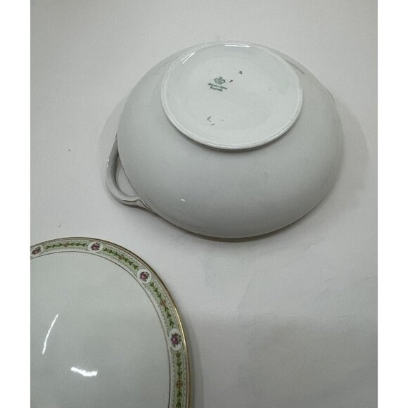 Antique Johnson Brothers Soup Tureen Ironstone with Matching Ladle White - Picture 11 of 16